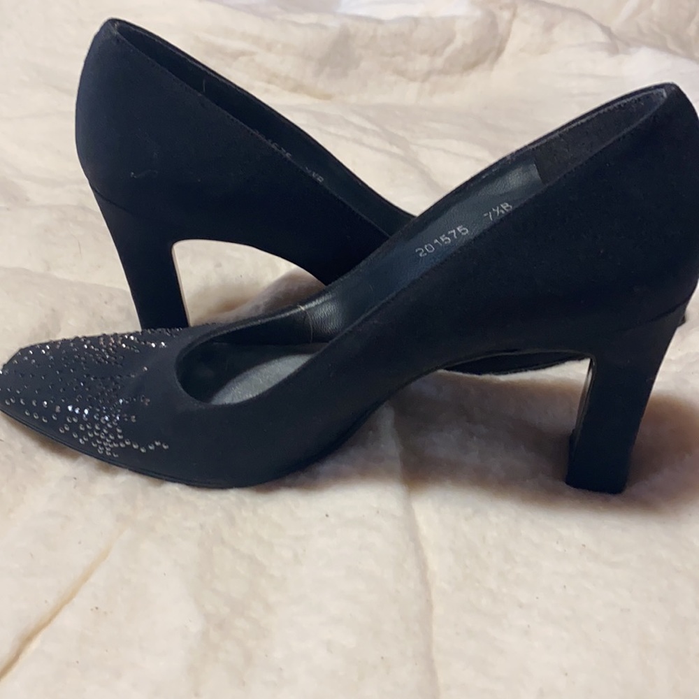 Stuart Weitzman Rhinestone Accented Heels - Picture 6 of 10